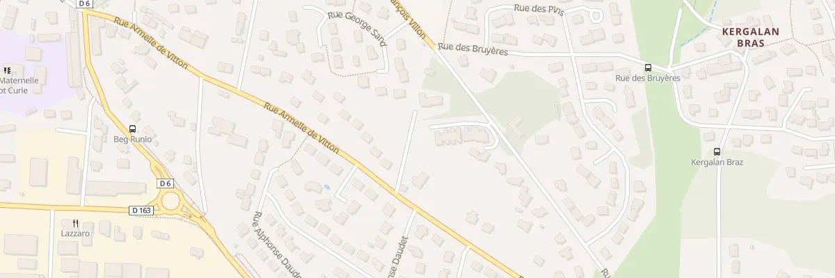 Plan du 1 Imp Joséphine Baker à Quéven