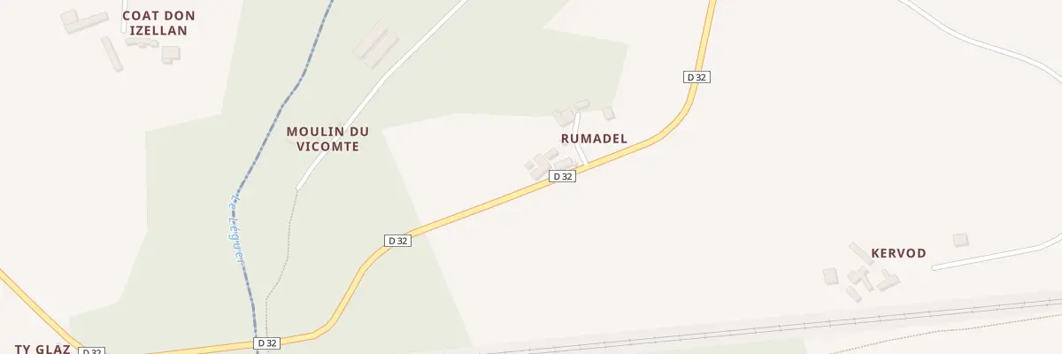 Plan du 6 Rumadel à Trégrom