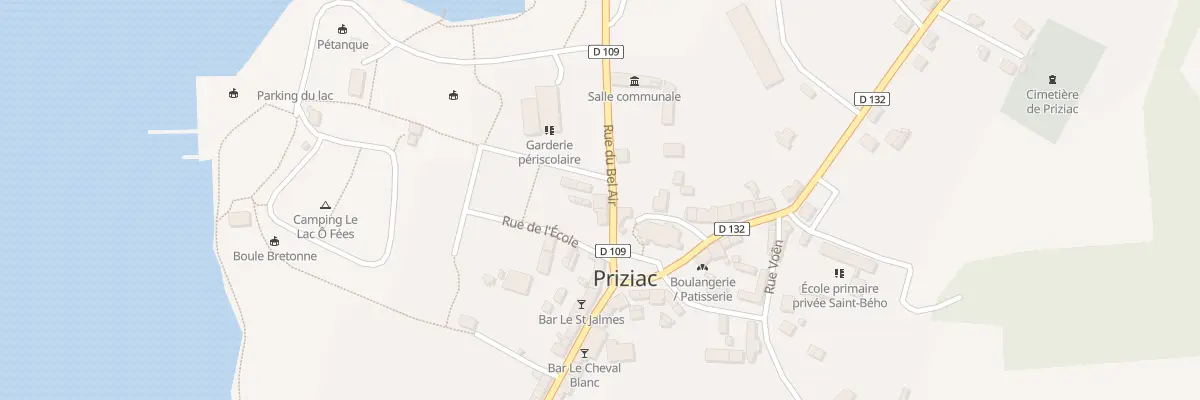 Plan du 3 Rue du Bel Air à Priziac