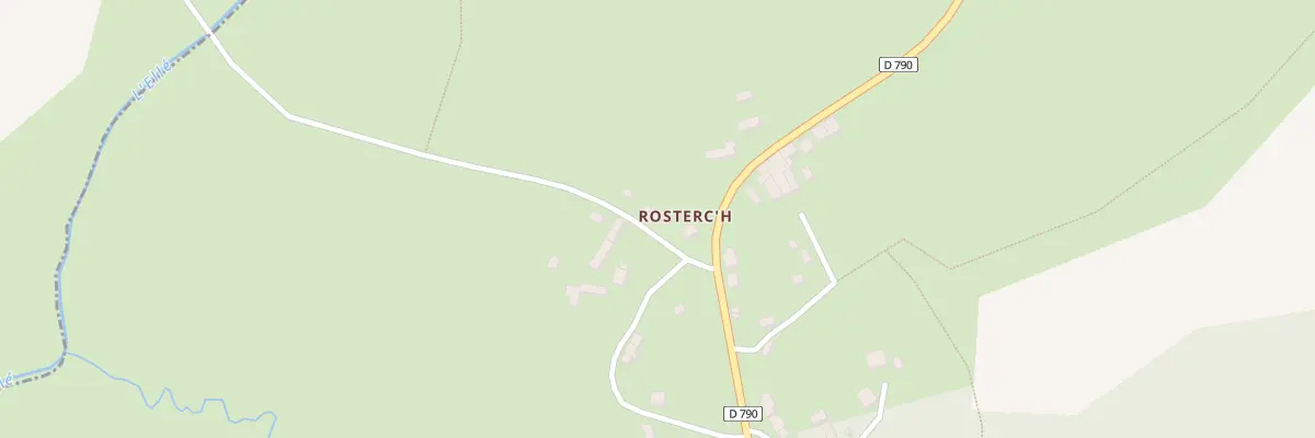 Plan du 5252 Rosterch à Plouray