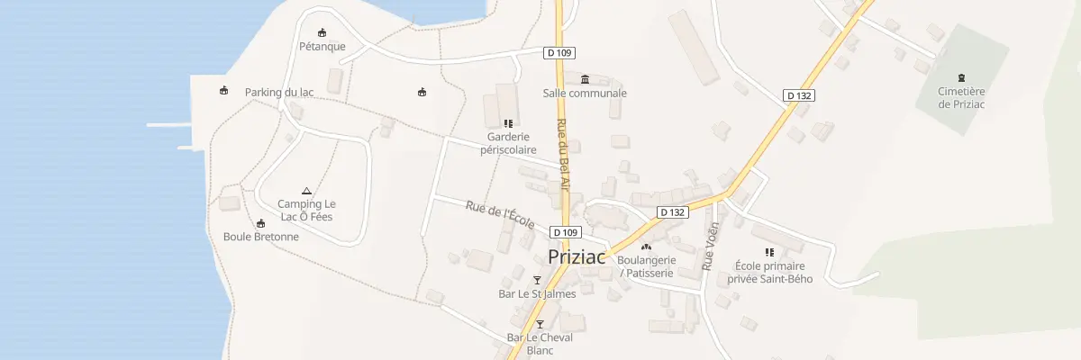 Plan du 5 Rue du Bel Air à Priziac
