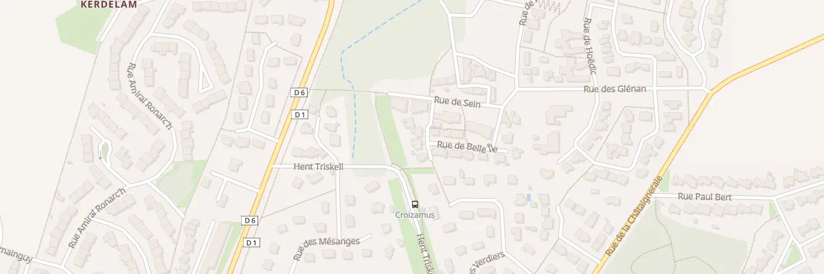 Plan du 25 Rue de Belle-Île à Quéven