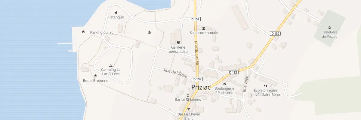 Plan du 7 Rue du Bel Air à Priziac