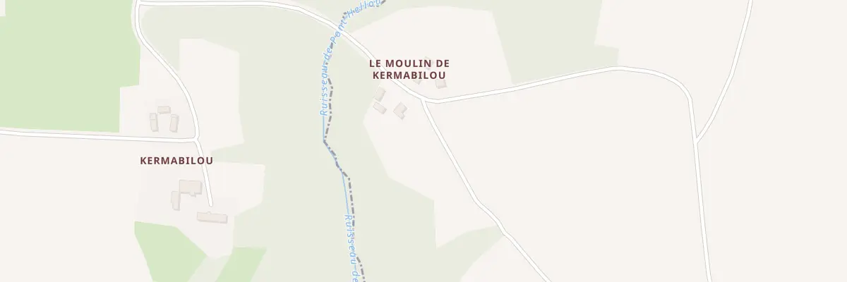 Plan du 1 Moulin de Kermabiliou à Saint-Servais