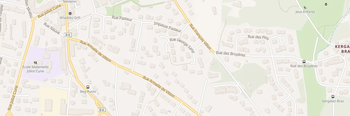 Plan du 23 Rue George Sand à Quéven