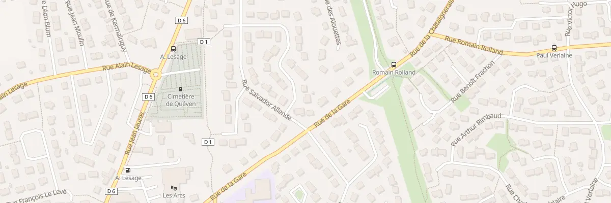 Plan du 2 Rue Ambroise Croizat à Quéven