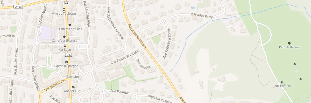 Plan du 4 Rue Anatole France à Quéven