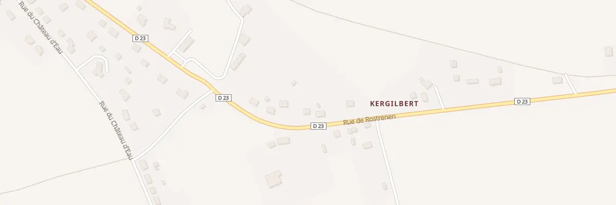 Plan du 13 Kergilbert à Maël-Carhaix