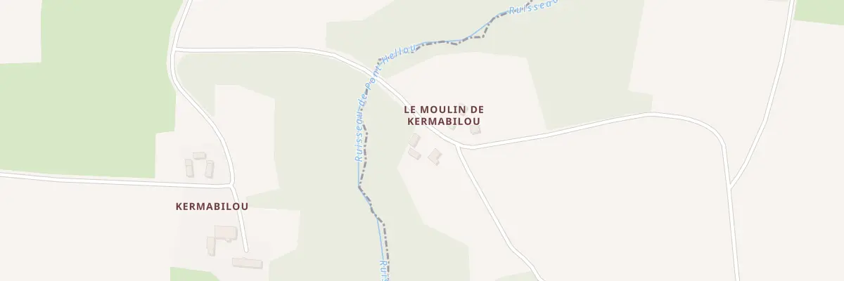 Plan du 3 Moulin de Kermabiliou à Saint-Servais