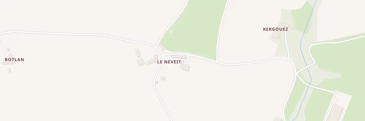 Plan du 2 Le Néveït à Duault