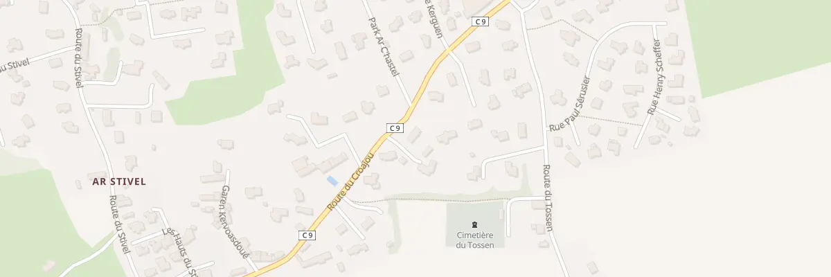 Plan du 3 Rte du Croajou à Louannec