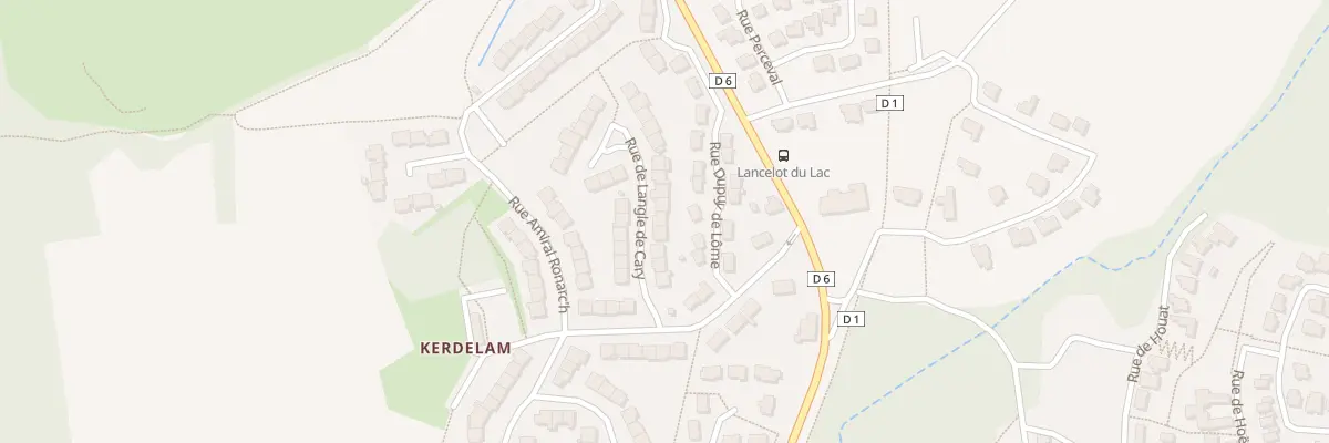 Plan du 10 Rue de Langle de Cary à Quéven