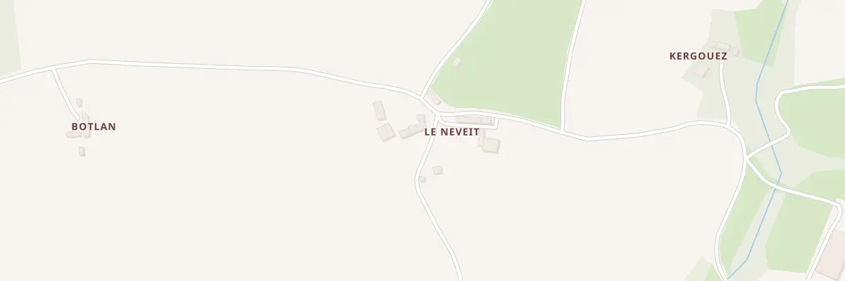 Plan du 3 Le Néveït à Duault