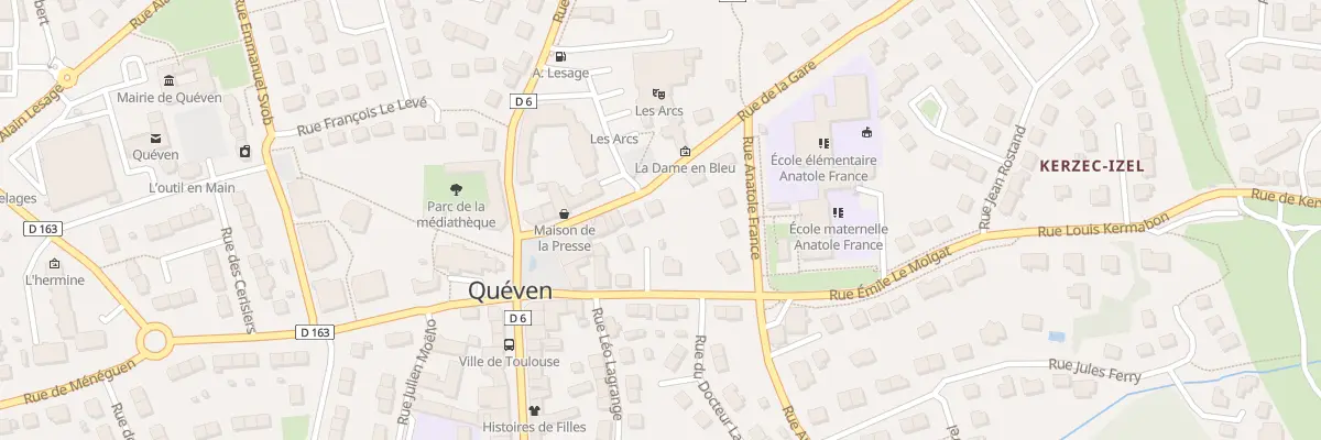 Plan du 8 Rue de la Gare à Quéven
