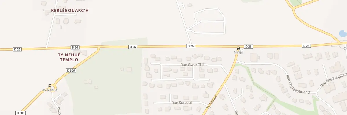 Plan du 16 Rue Gwez Thil à Pont-Scorff