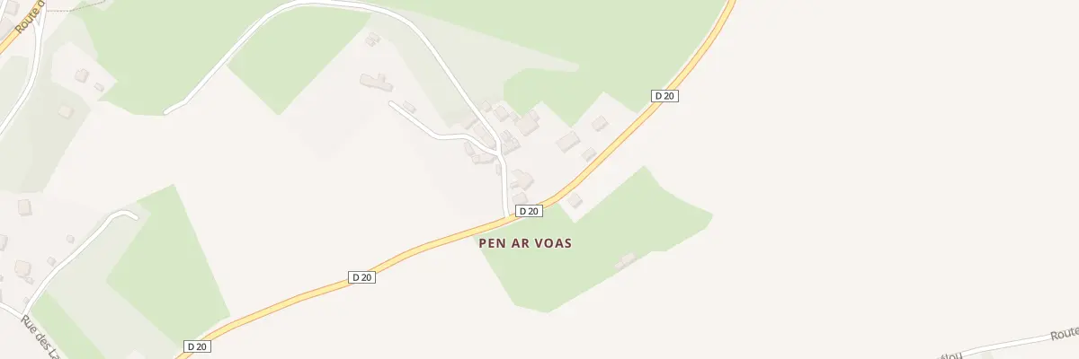 Plan du 8 Pen An Voas à Locarn