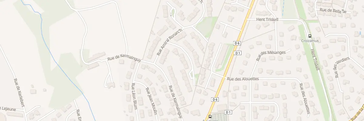 Plan du 8 Rue Jean Pierre Calloch à Quéven