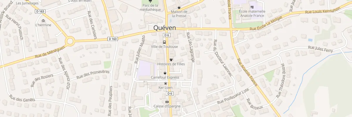 Plan du 31 Rue Jean Jaurès à Quéven