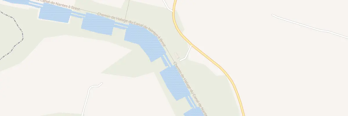 Plan du 1 Écluse de Mingwenn à Glomel
