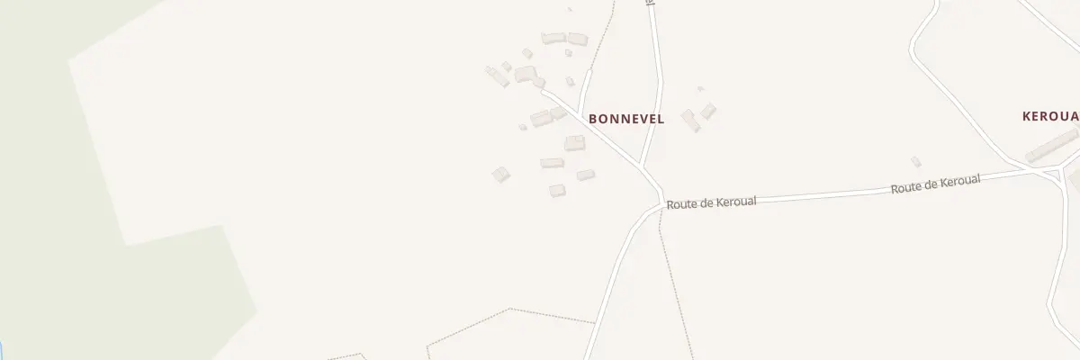 Plan du 5603 Bonnevel à Priziac