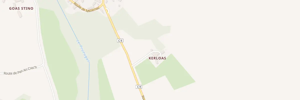 Plan du 4 Kerloas à Louannec