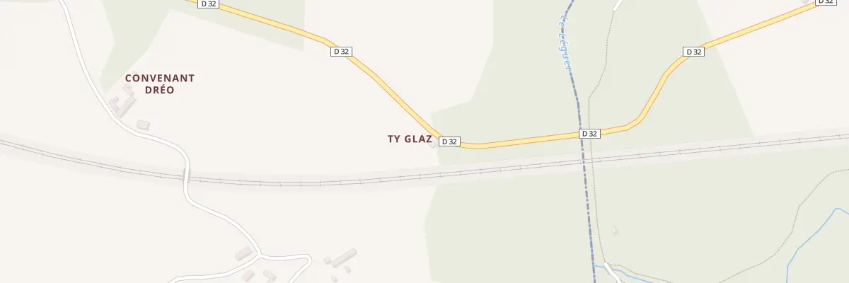 Plan du 1 Ty Glaz au Vieux-Marché