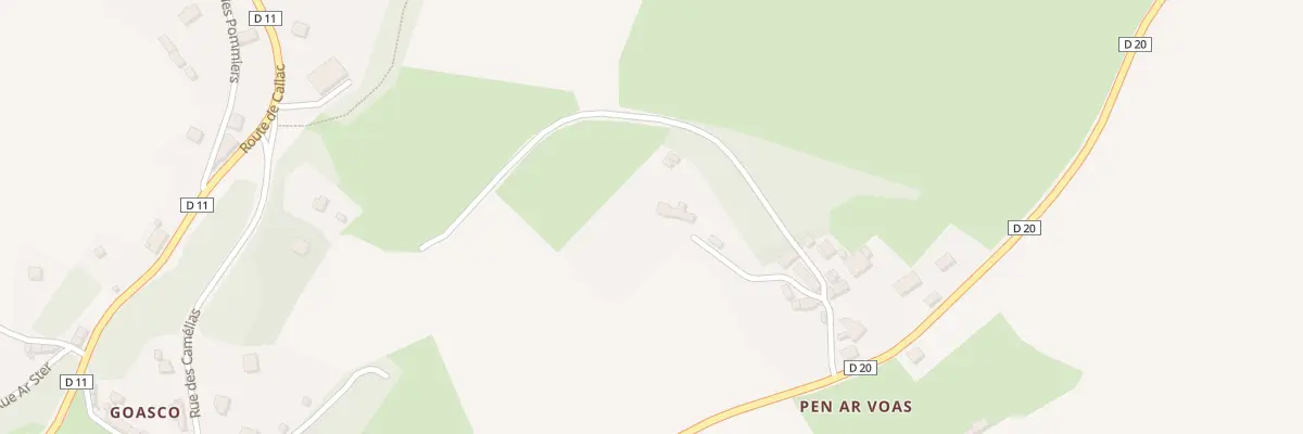 Plan du 5411 Pen An Voas à Locarn