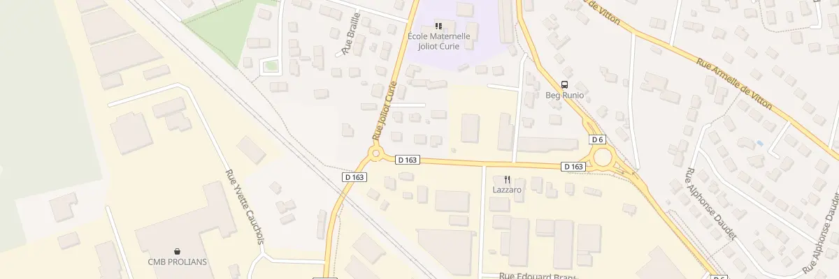 Plan du 3 Rue Edouard Herriot à Quéven
