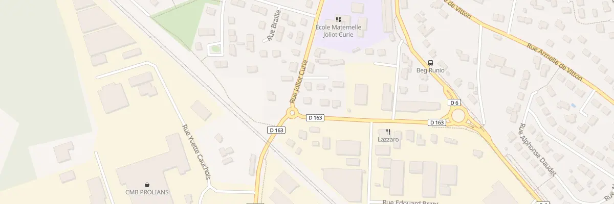 Plan du 1 Rue Edouard Herriot à Quéven