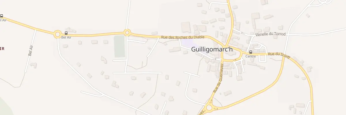 Plan du 7 Rue de la Fontaine à Guilligomarc’h