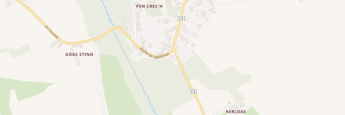 Plan du 2 Rte de Pen ar Hoat à Louannec