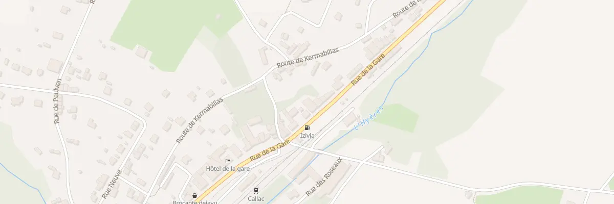 Plan du 45 Rue de la Gare à Callac