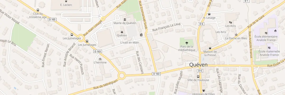 Plan du 12 Rue des Cerisiers à Quéven
