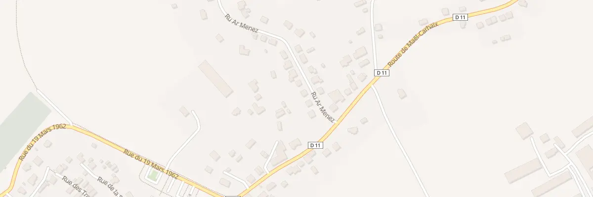 Plan du 7 Rue Ar Ménez à Maël-Carhaix
