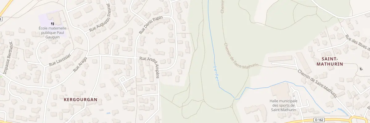 Plan du 11 Rue Denis Papin à Ploemeur