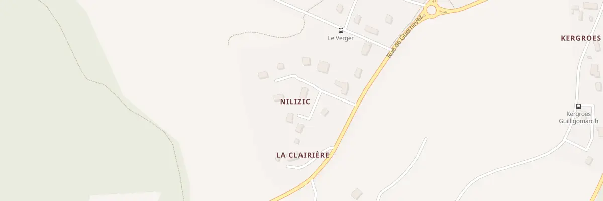 Plan du 5001 Nilizic à Guilligomarc’h