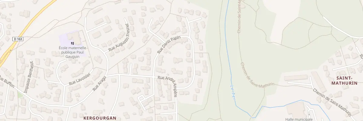 Plan du 12 Rue Denis Papin à Ploemeur