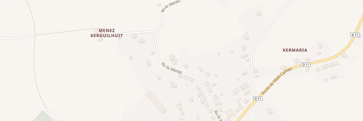 Plan du 22 Rue Ar Ménez à Maël-Carhaix