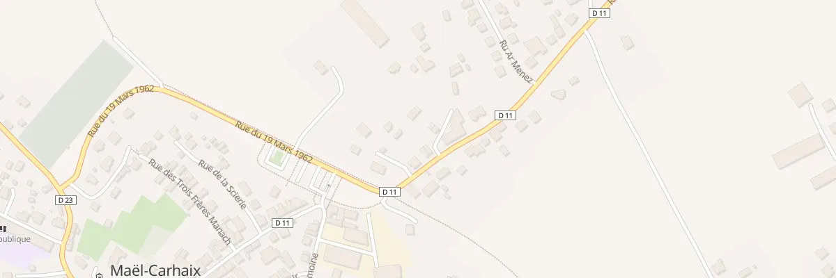 Plan du 5 Rue des Ardoisières à Maël-Carhaix