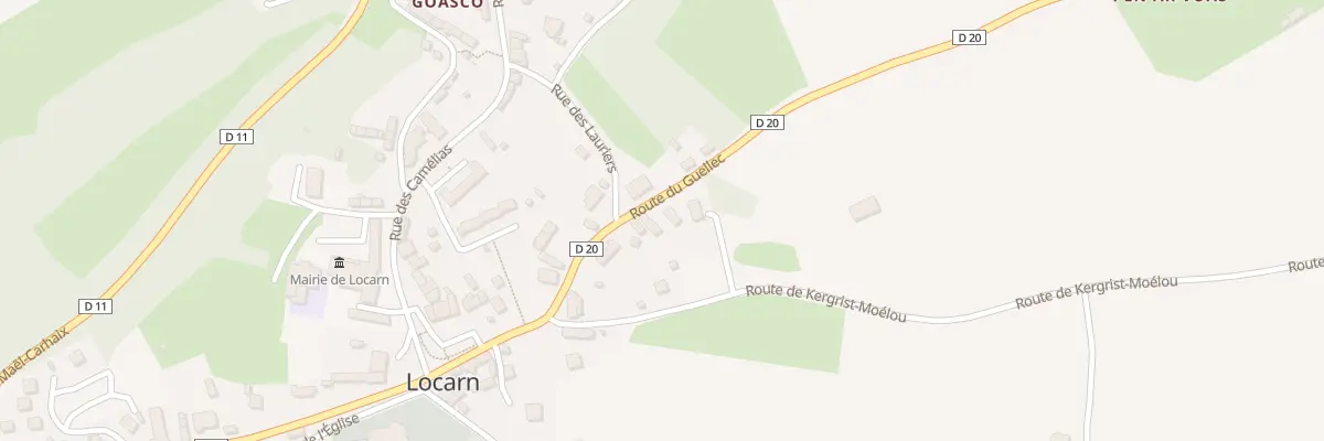 Plan du 8 Rte du Guellec à Locarn