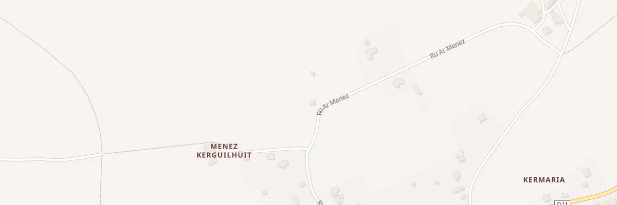 Plan du 33 Rue Ar Ménez à Maël-Carhaix