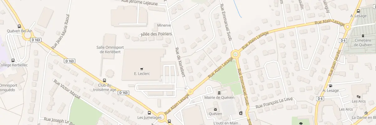 Plan du 6 Rue de Kerlebert à Quéven