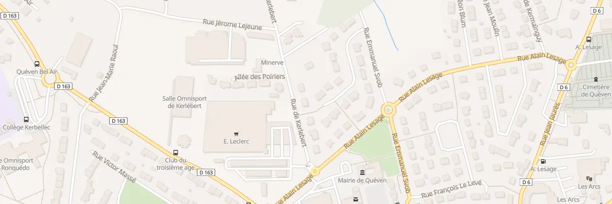 Plan du 8 Rue de Kerlebert à Quéven