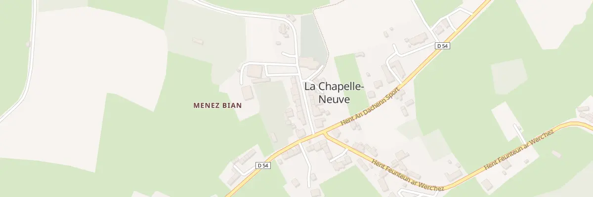 Plan du 11 Hent An Iliz à La Chapelle-Neuve