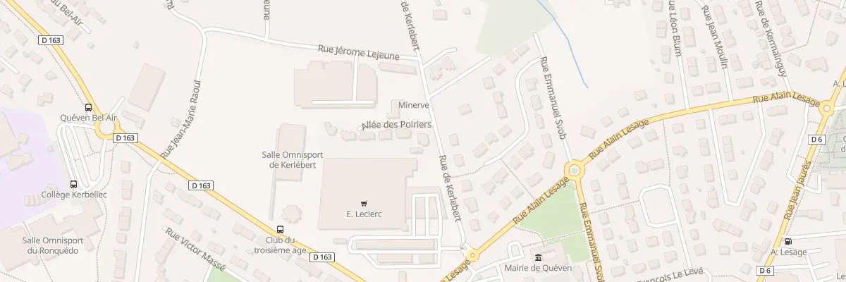 Plan du 5 Rue de Kerlebert à Quéven