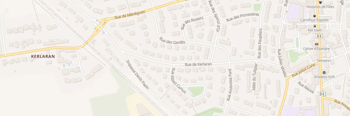 Plan du 25 Rue de Kerlaran à Quéven