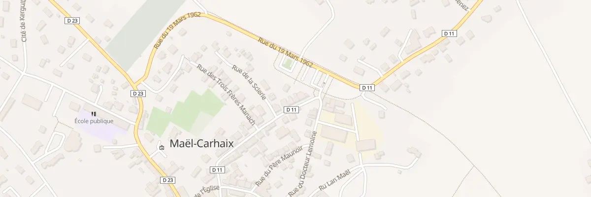 Plan du 31 Rue de la Gare à Maël-Carhaix
