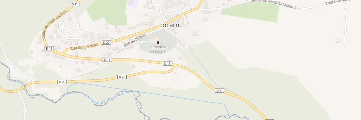 Plan du 5 Rte de Mael-carhaix à Locarn