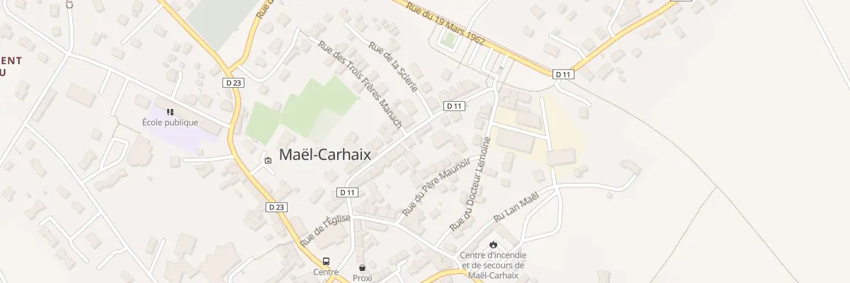 Plan du 20 Rue de la Gare à Maël-Carhaix