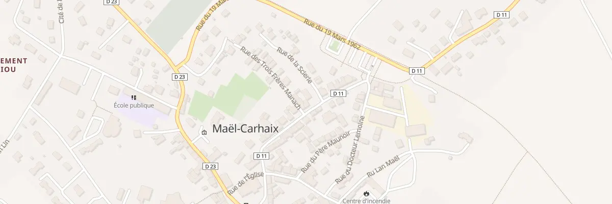 Plan du 21 Rue de la Gare à Maël-Carhaix